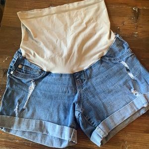 Maternity Jean Shorts